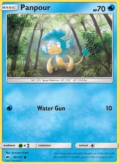 Panpour card in English