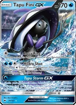 Tapu Fini GX card in English
