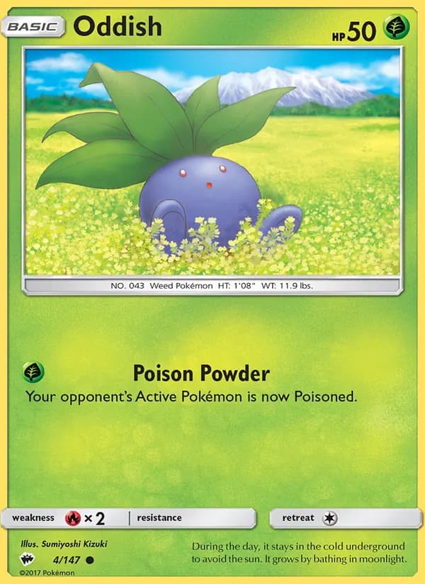 Oddish card in English