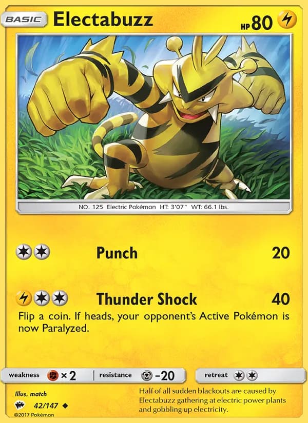 Electabuzz card in English