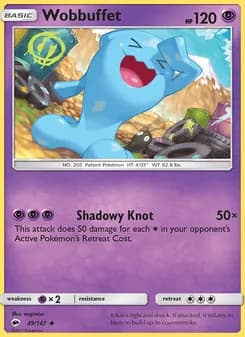 Wobbuffet card in English