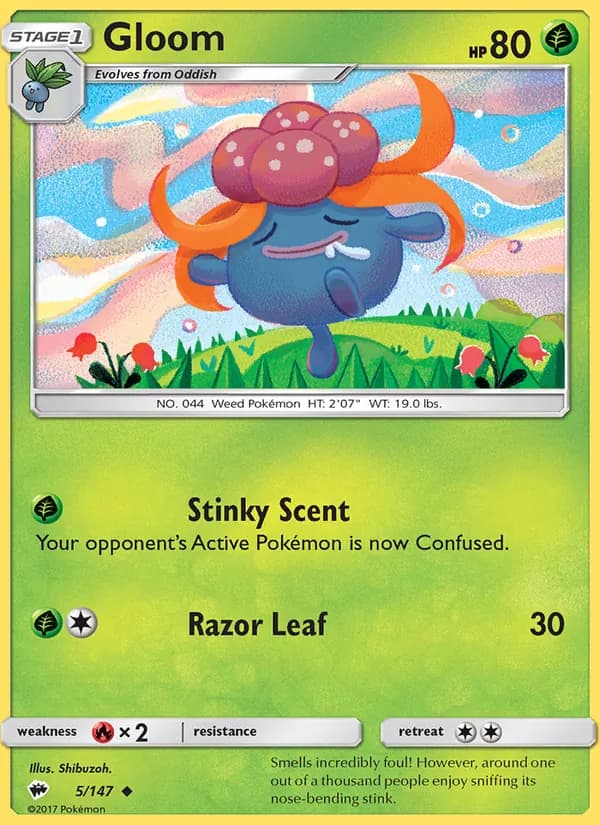 Gloom card in English