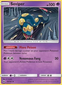 Seviper card in English