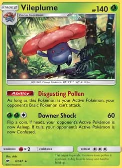 Vileplume card in English