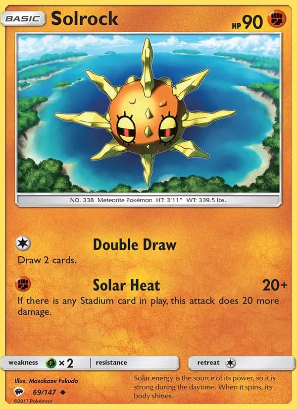 Solrock card in English