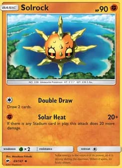 Solrock card in English