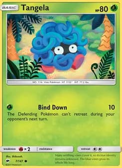 Tangela card in English