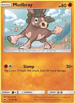 Mudbray card in English