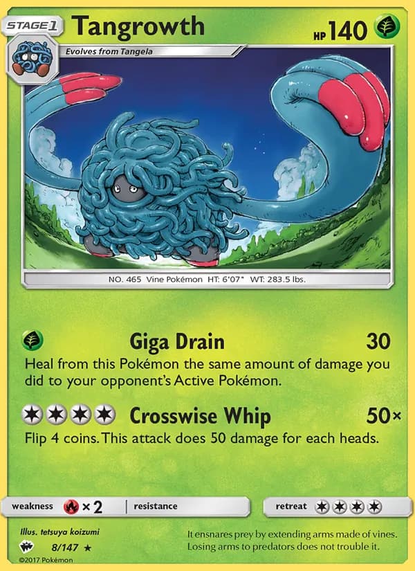 Tangrowth card in English