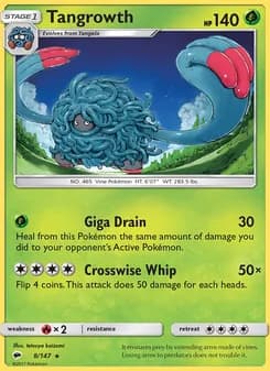 Tangrowth card in English