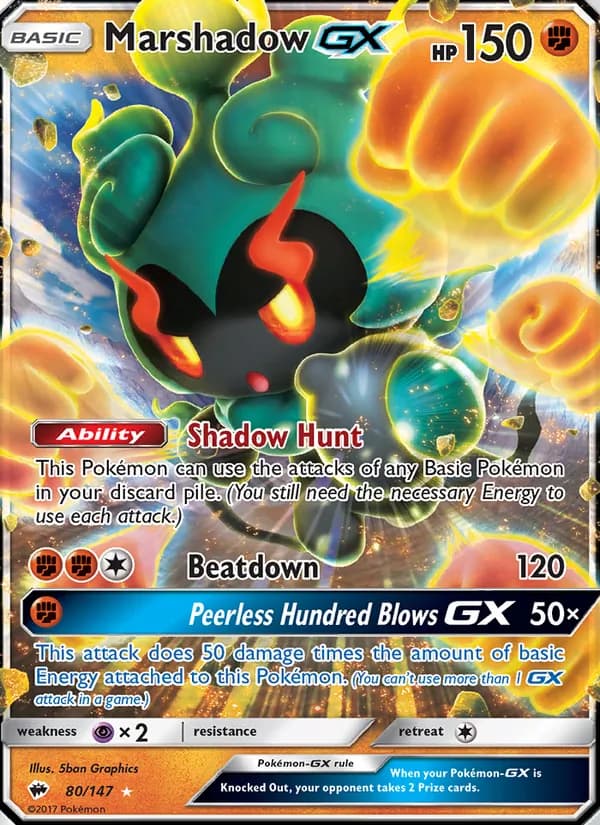 Marshadow GX card in English