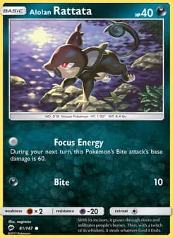 Alolan Rattata card in English