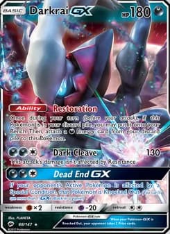 Darkrai GX card in English