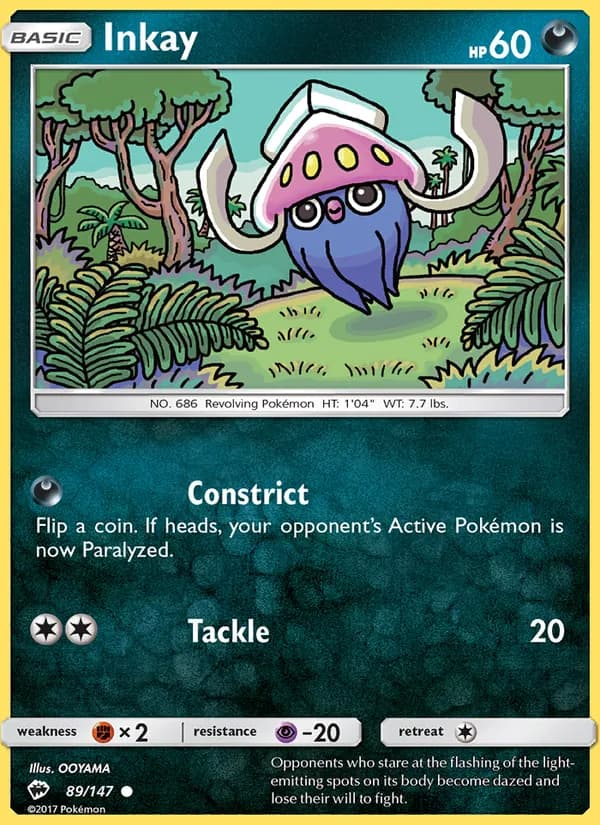 Inkay card in English