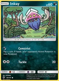 Inkay card in English