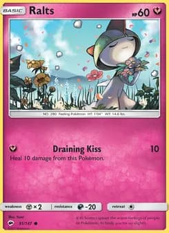 Ralts card in English