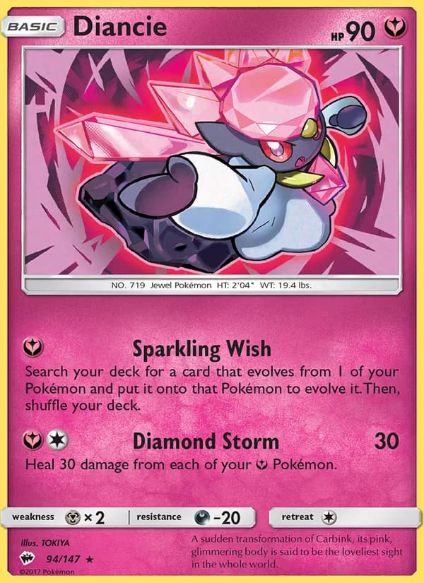 Diancie card in English