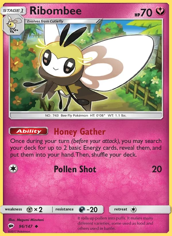 Ribombee card in English