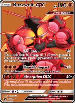 Buzzwole GX card in English