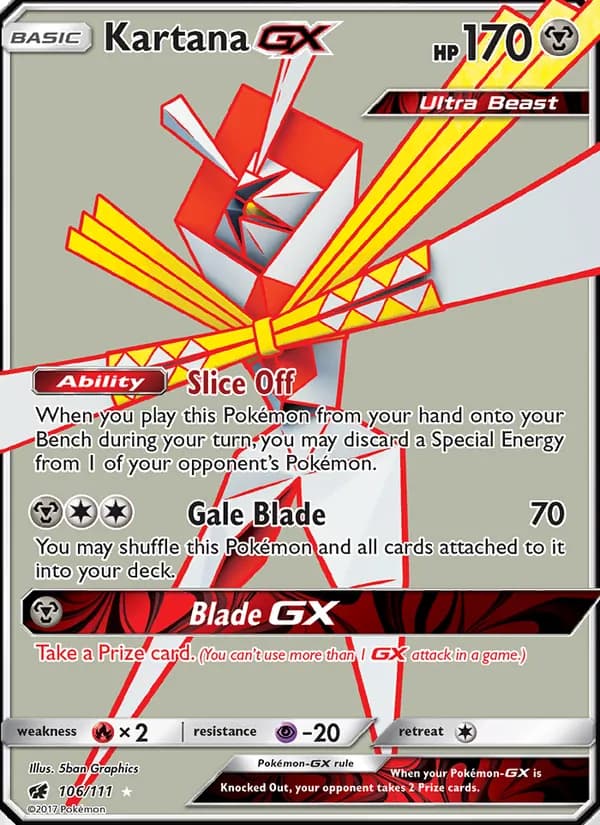 Kartana GX card in English