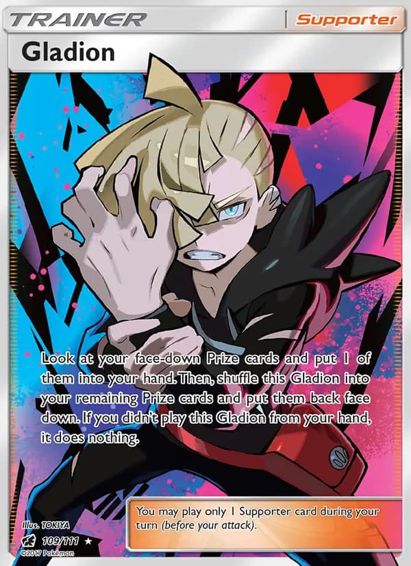 Gladion card in English