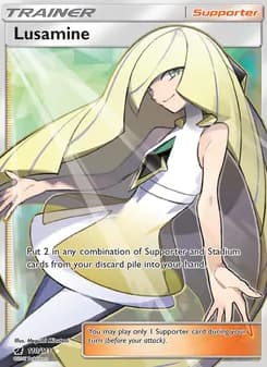 Lusamine card in English