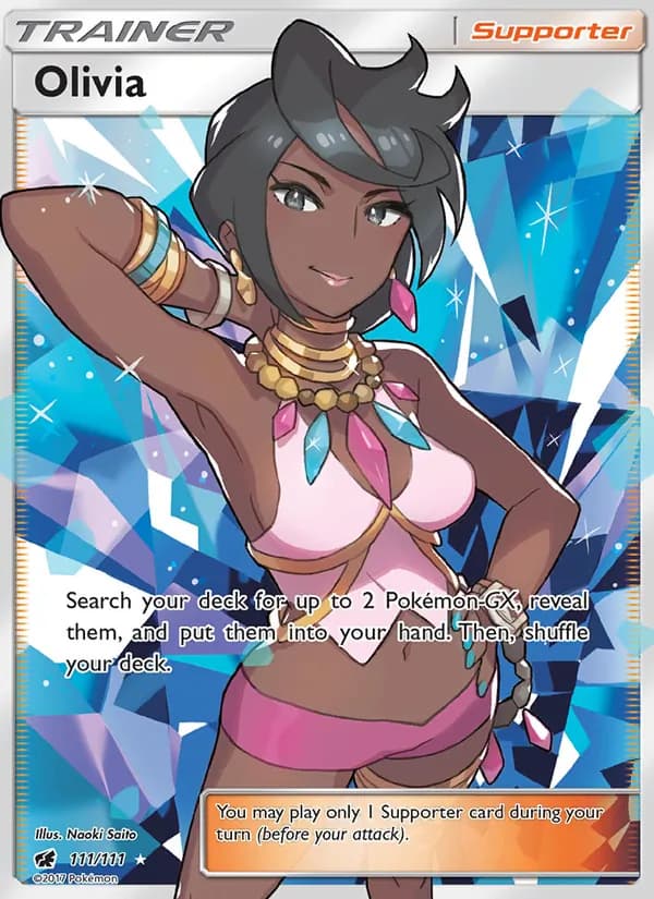 Olivia card in English