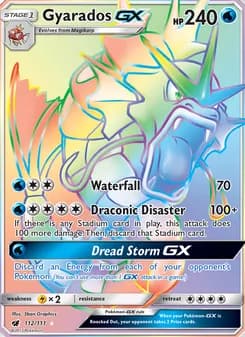 Gyarados GX card in English