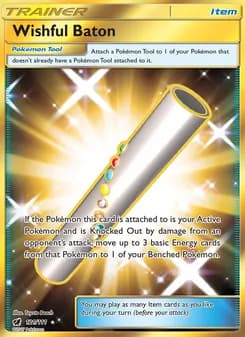 Wishful Baton card in English