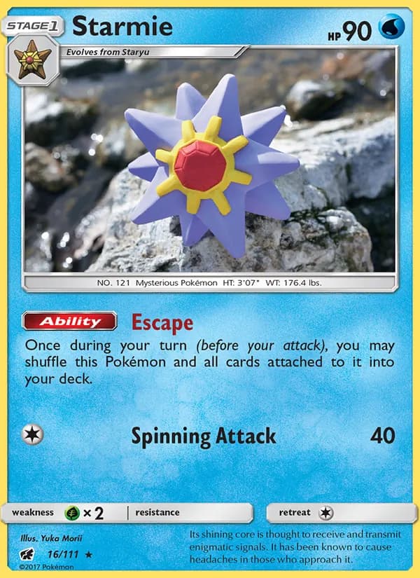 Starmie card in English