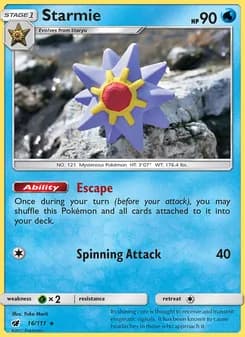 Starmie card in English