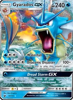 Gyarados GX card in English
