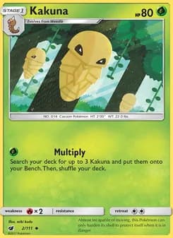 Kakuna card in English