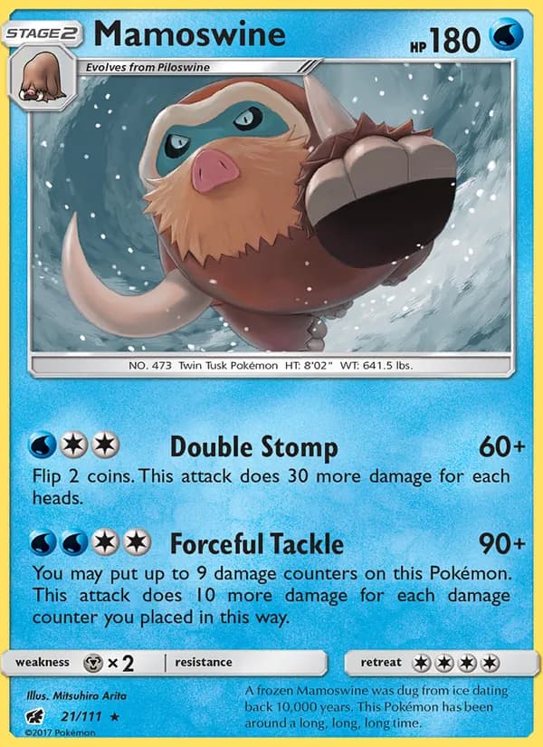 Mamoswine card in English