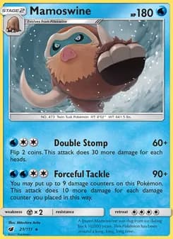 Mamoswine card in English