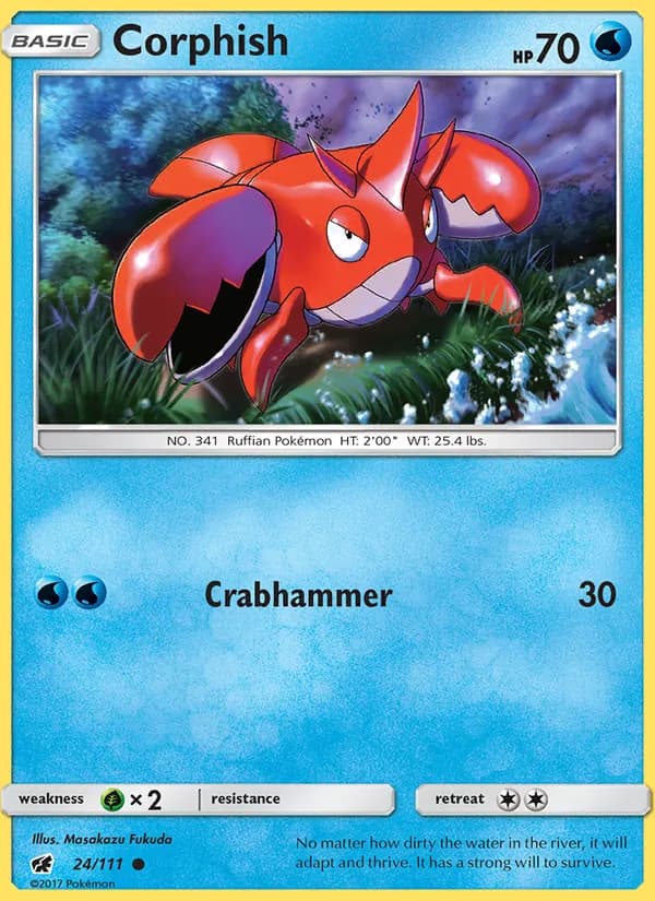 Corphish card in English