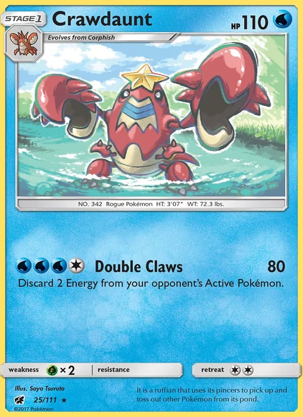 Crawdaunt card in English