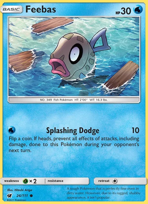 Feebas card in English