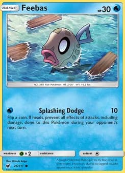 Feebas card in English