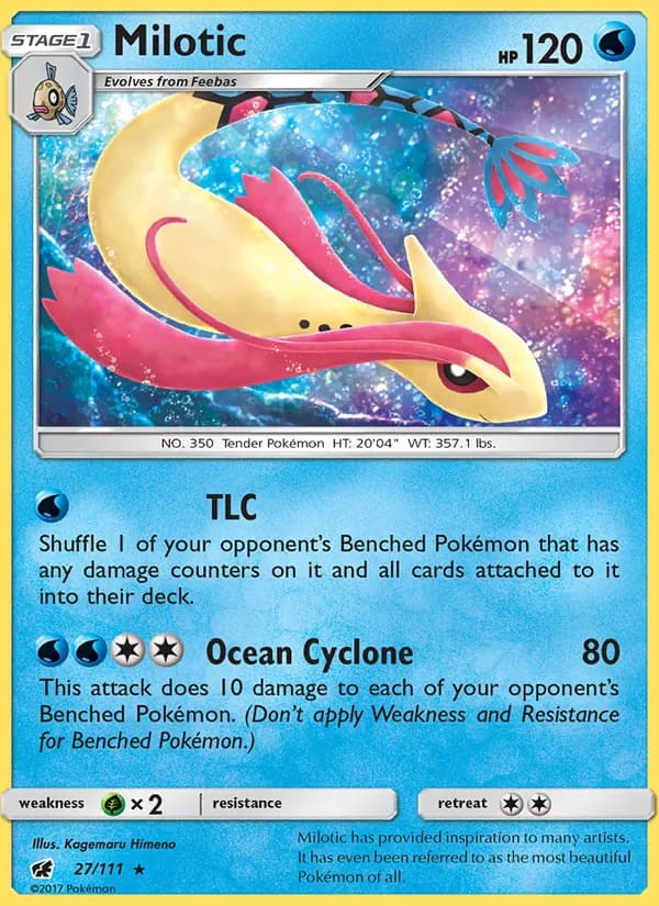 Milotic card in English
