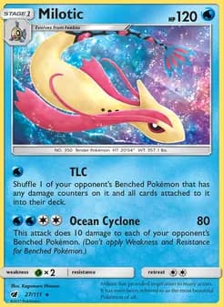 Milotic card in English