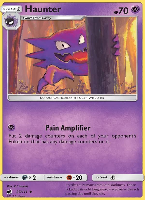 Haunter card in English