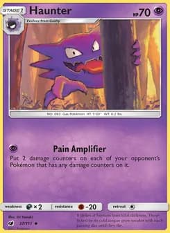 Haunter card in English