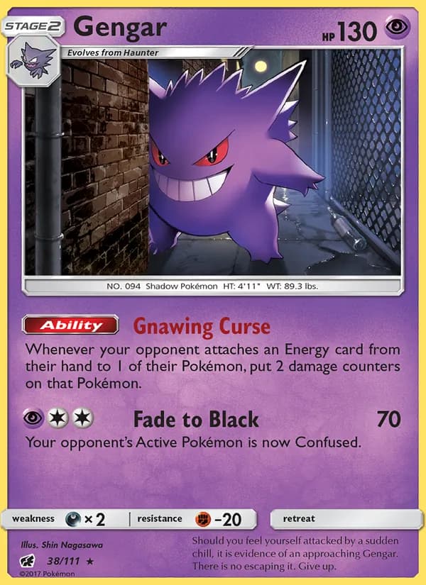 Gengar card in English