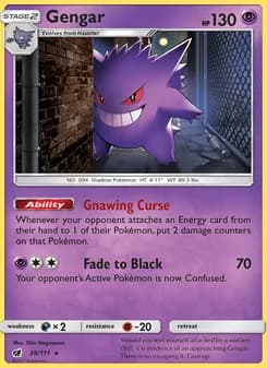 Gengar card in English