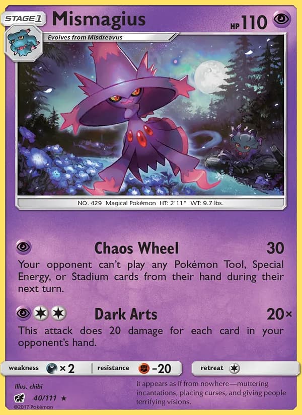 Mismagius card in English