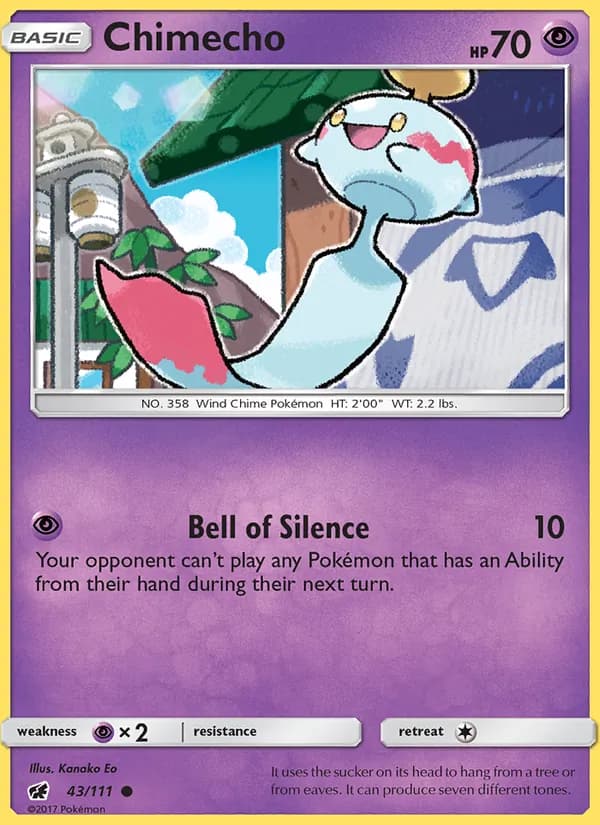 Chimecho card in English