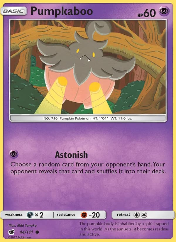 Pumpkaboo card in English
