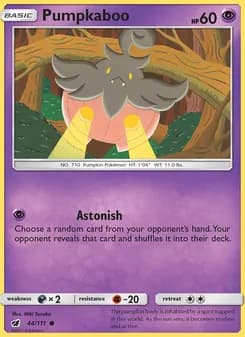 Pumpkaboo card in English