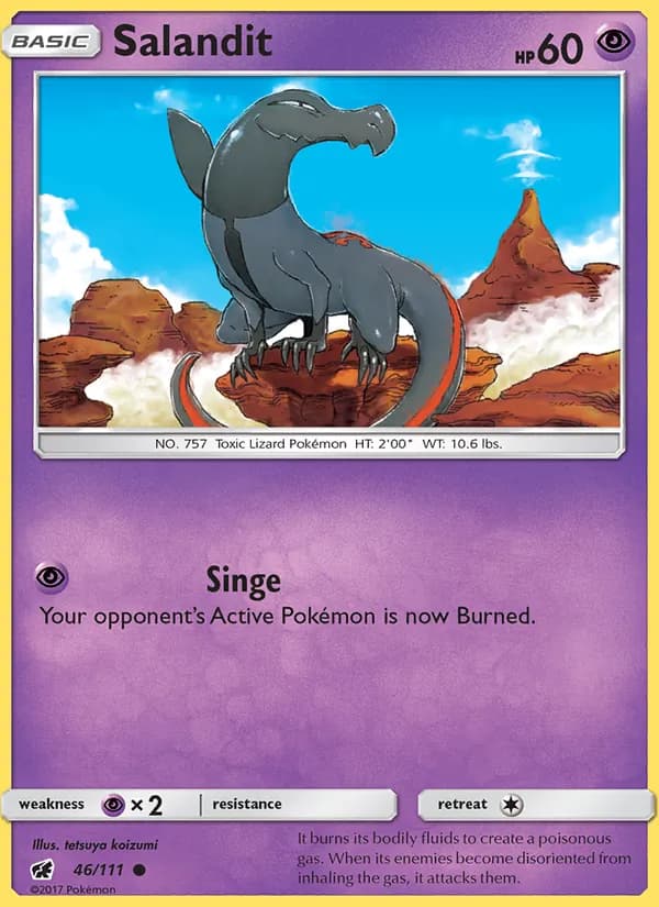 Salandit card in English